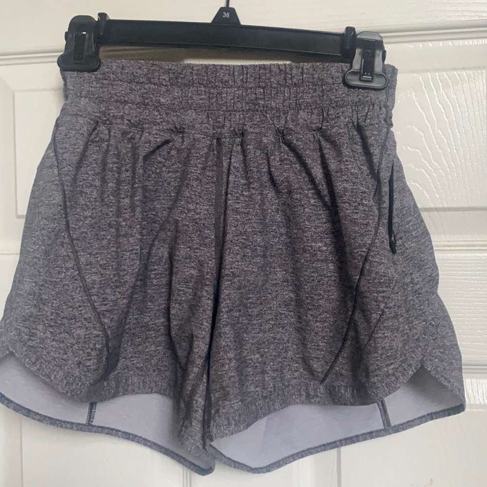 Lululemon grey 4" shorts ,size 4 ,worn 1x